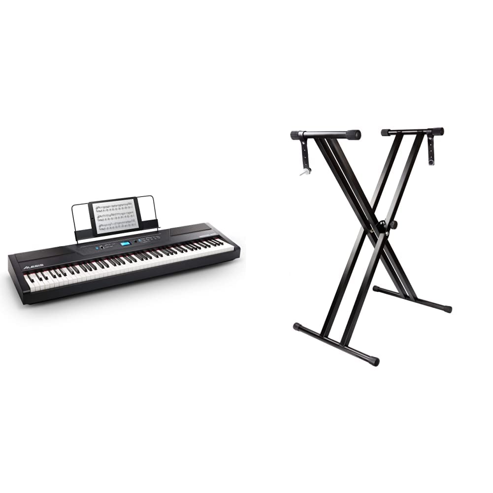 Alesis Recital Pro 88- Tasten Digital Piano E Klavier mit Hammermechanik, eingebauten 20 Watt Lautsp
