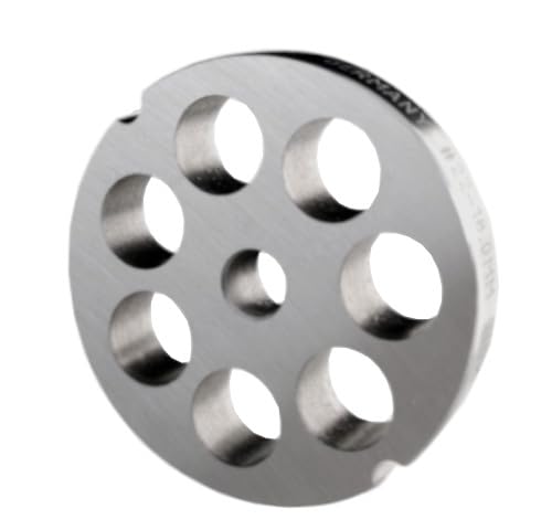 Wolfcut Inox Lochscheiben mit 2 Nuten kompatibel mit Fleischwolf GGG 22/TS, GGG 22/RS und GGG 22/AE