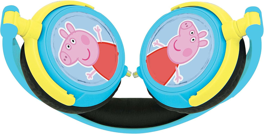 Lexibook, Peppa Pig, Stereo-Kopfhörer, kindersichere Lautstärke, klappbar und einstellbar, blau/grün