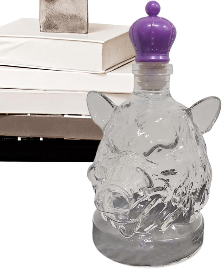 Weinflaschen | Wildschwein Whiskey Flasche Kunst Skulptur - Wohnaccessoire Sammlerstück für Bourbon