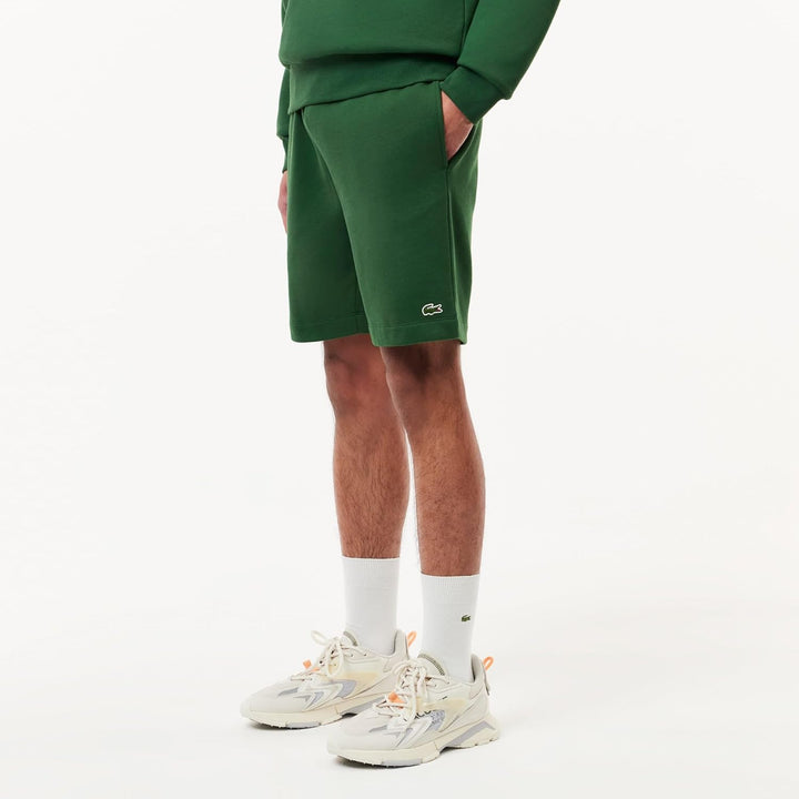 Lacoste Herren Kurze Trainingshose GH9627, Männer Sportshorts,Freizeithose,Regular Fit XL Grün, XL G