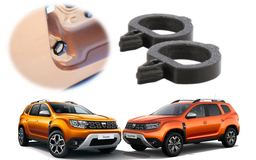[2 stücke] Alternative Dämpfer für die Kraftstoffeinfüllklappe DACIA Duster 2 Auto | Schwarz | Einfü