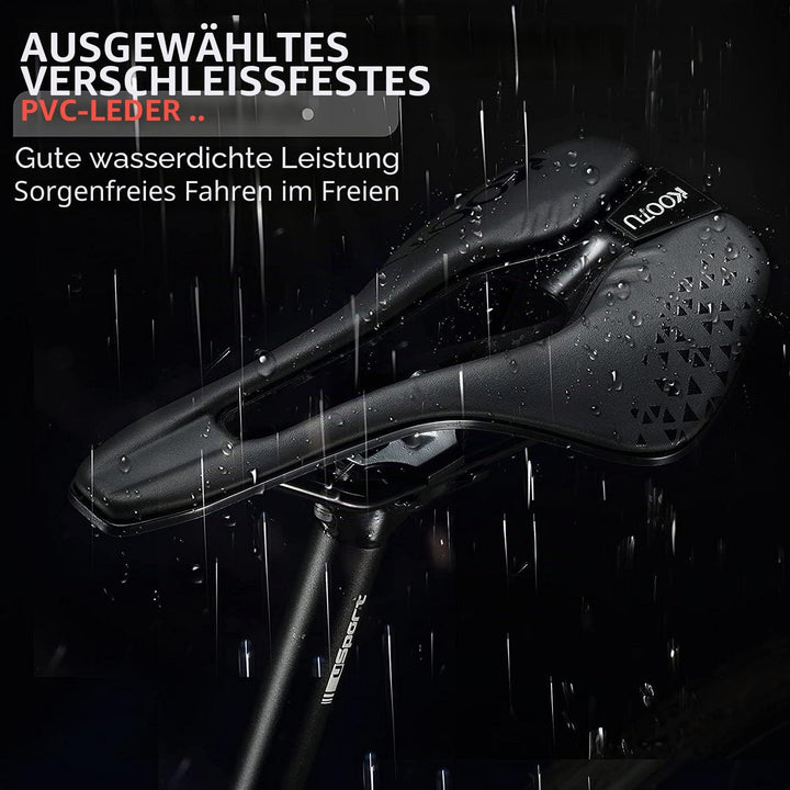 KOOTU Rennradsattel, Komfort-Fahrradsitz für Männer und Frauen, wasserdicht, atmungsaktiv, stossdämp