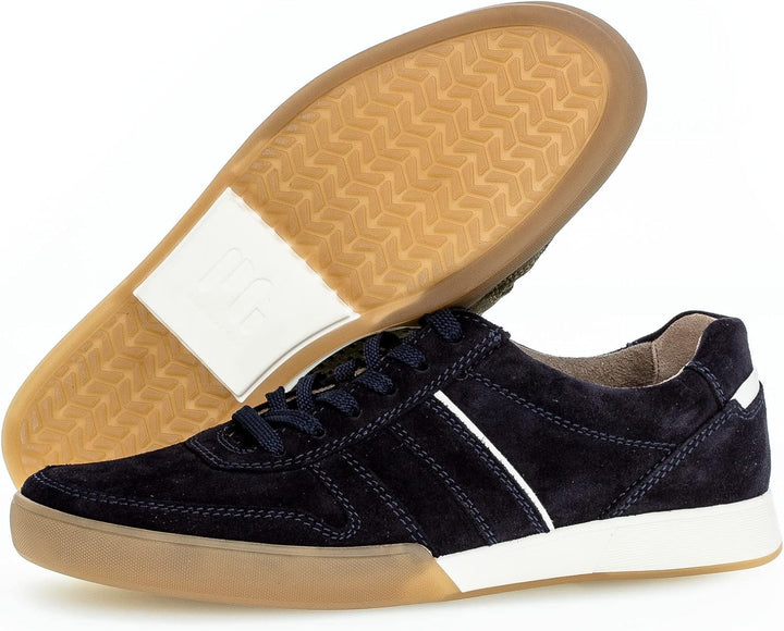 Pius Gabor Herren Sneaker Low,Halbschuhe,zertifiziertes Leder,Wechselfussbett 41 EU Blau Midnight, 4
