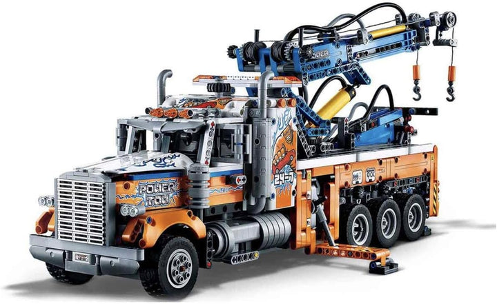 LEGO 42128 Technic Schwerlast-Abschleppwagen, Modellbauset, Technik für Kinder, Kran-Spielzeug, Gesc