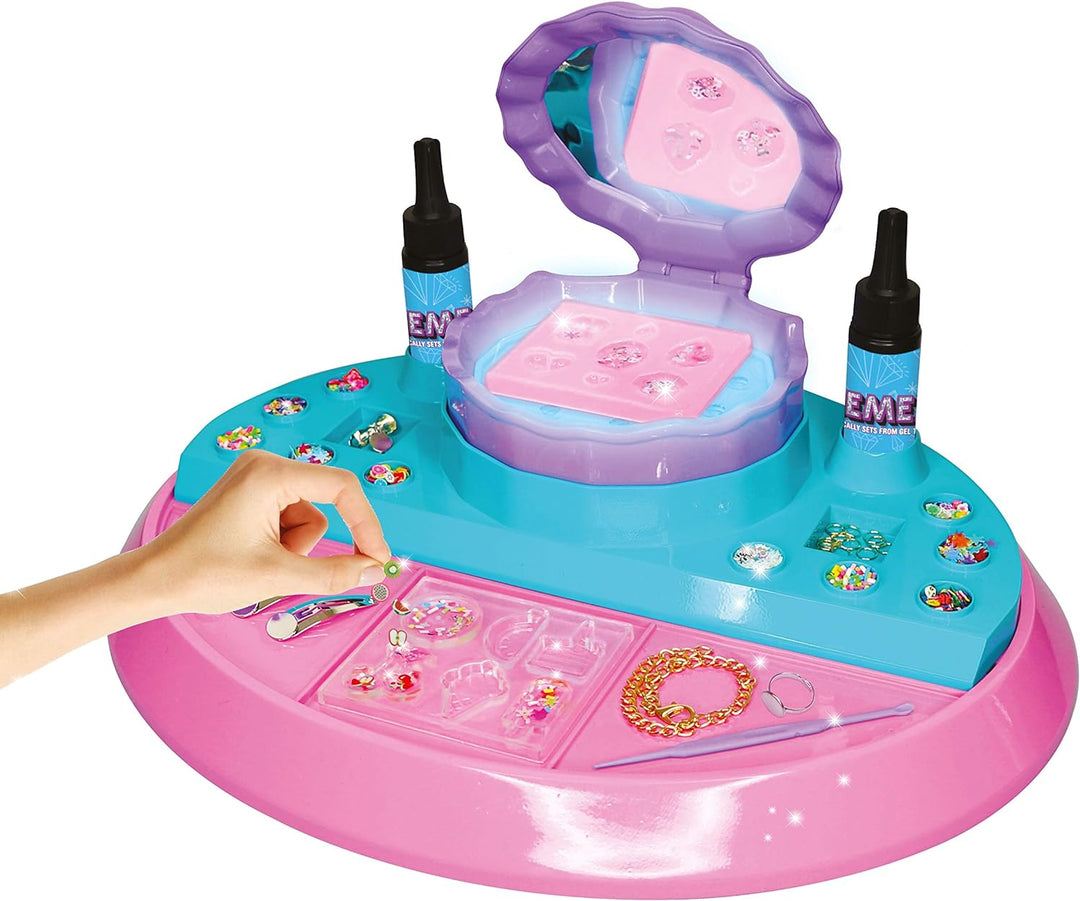John Adams , GEMEX Deluxe Creation Station: Magically Sets from Gel to gems!, Arts & Crafts, Ages 5+