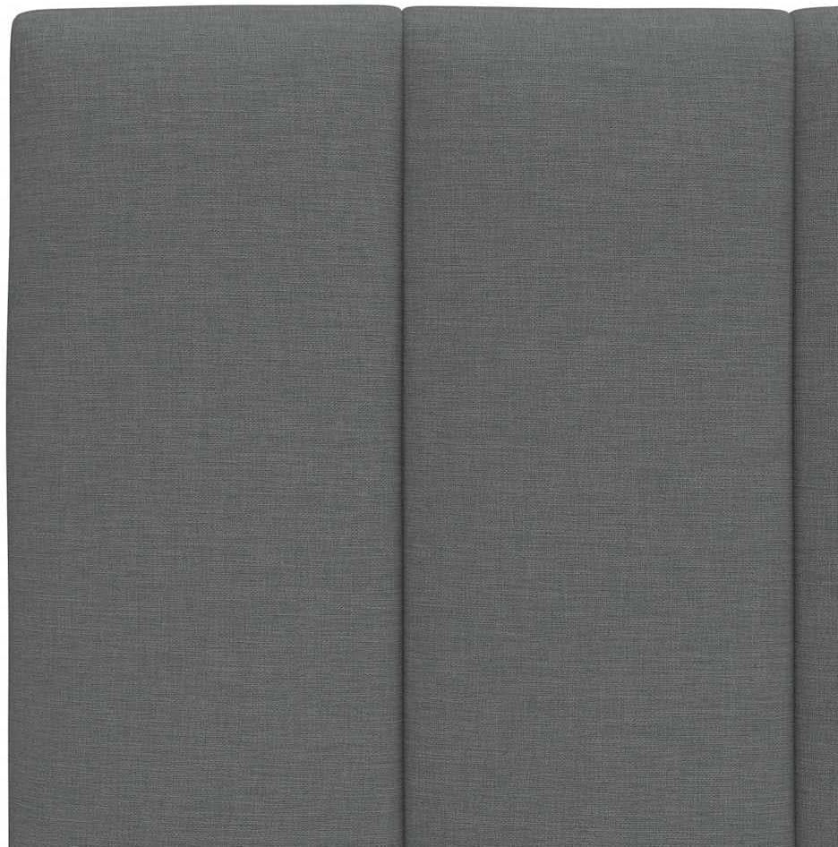vidaXL Kopfteil-Kissen Hanko Dunkelgrau 90 cm Stoff, Kopfteilkissen, Kopfkissen, Lesekissen, Kopftei