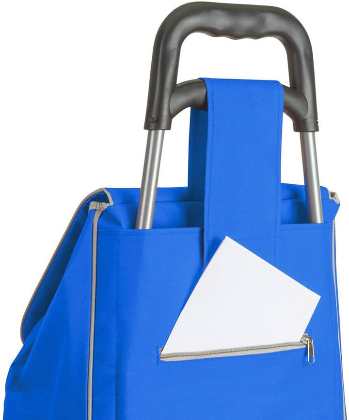 METALTEX CARRO COMPRA 4R. Bolsa FRIGO 'Aloe' Azul, Detailed in The Description, blau, 120x60x6 cm, B