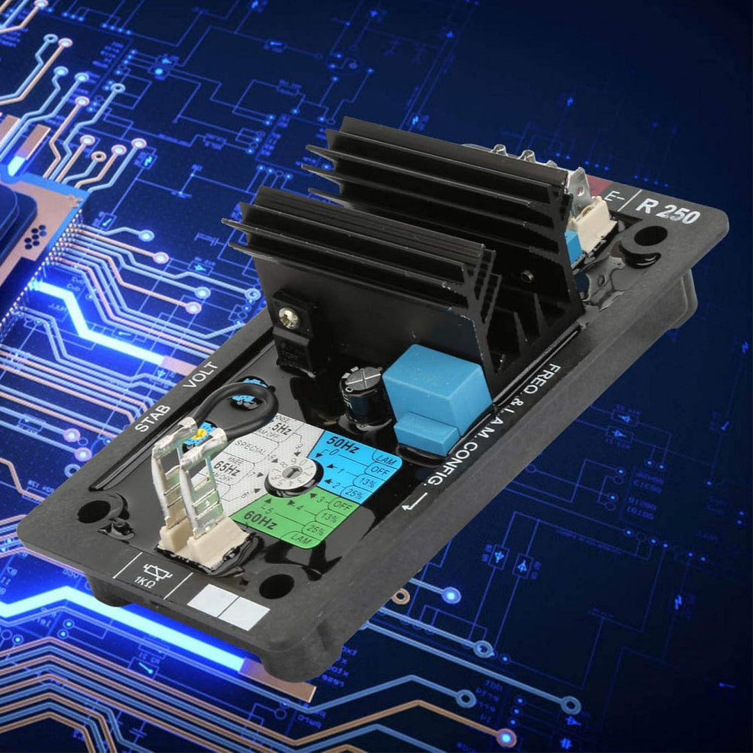 Spannungsregler R250 AVR Auto Spannungsregler Bürstenloses -Generierungssystem Set Zubehör