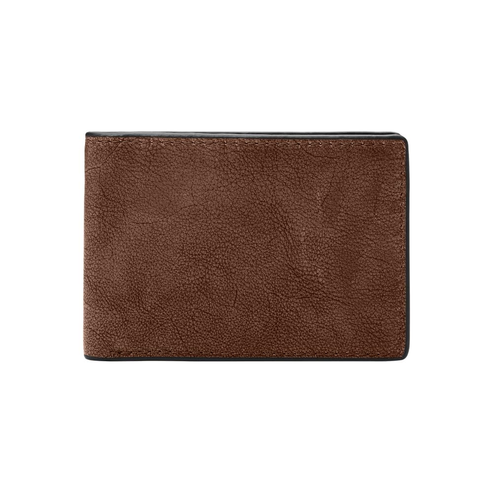 Fossil Herren Geldbörse Steven Leder Vordertasche 11,43 cm L x 1,27 cm B x 7,62 cm H Braun, Braun