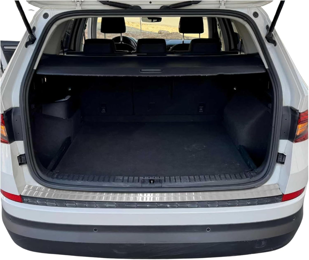 OMAC Ladekantenschutz Stossstangenschutz kompatibel mit Skoda Kodiaq NS7 2017-24 Chrom Gebürstet Kod