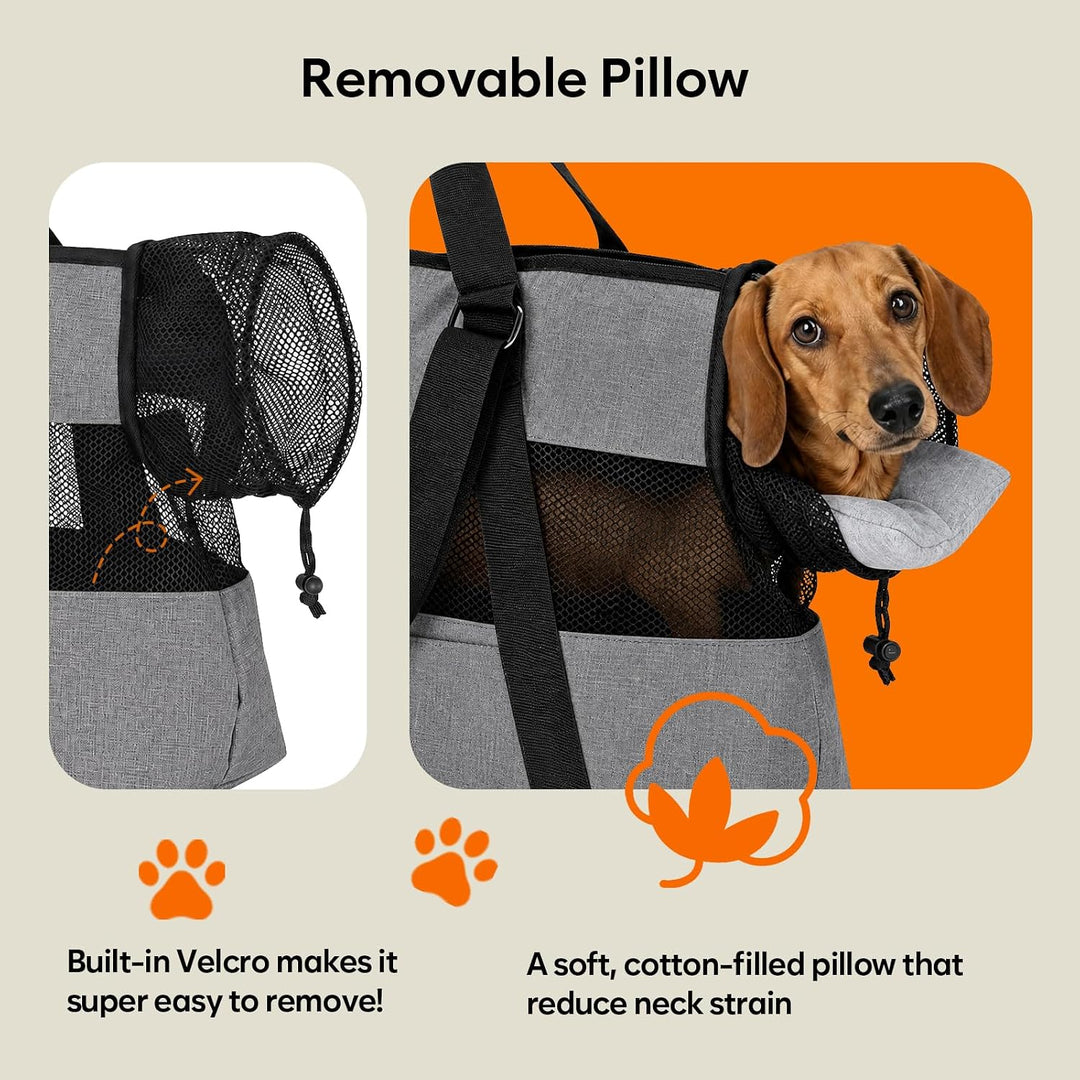 Ownpets Grosse Hundetragetasche,Atmungsaktives Mesh, Tragkraft bis 9 kg | leichte Sommer-Tasche mit