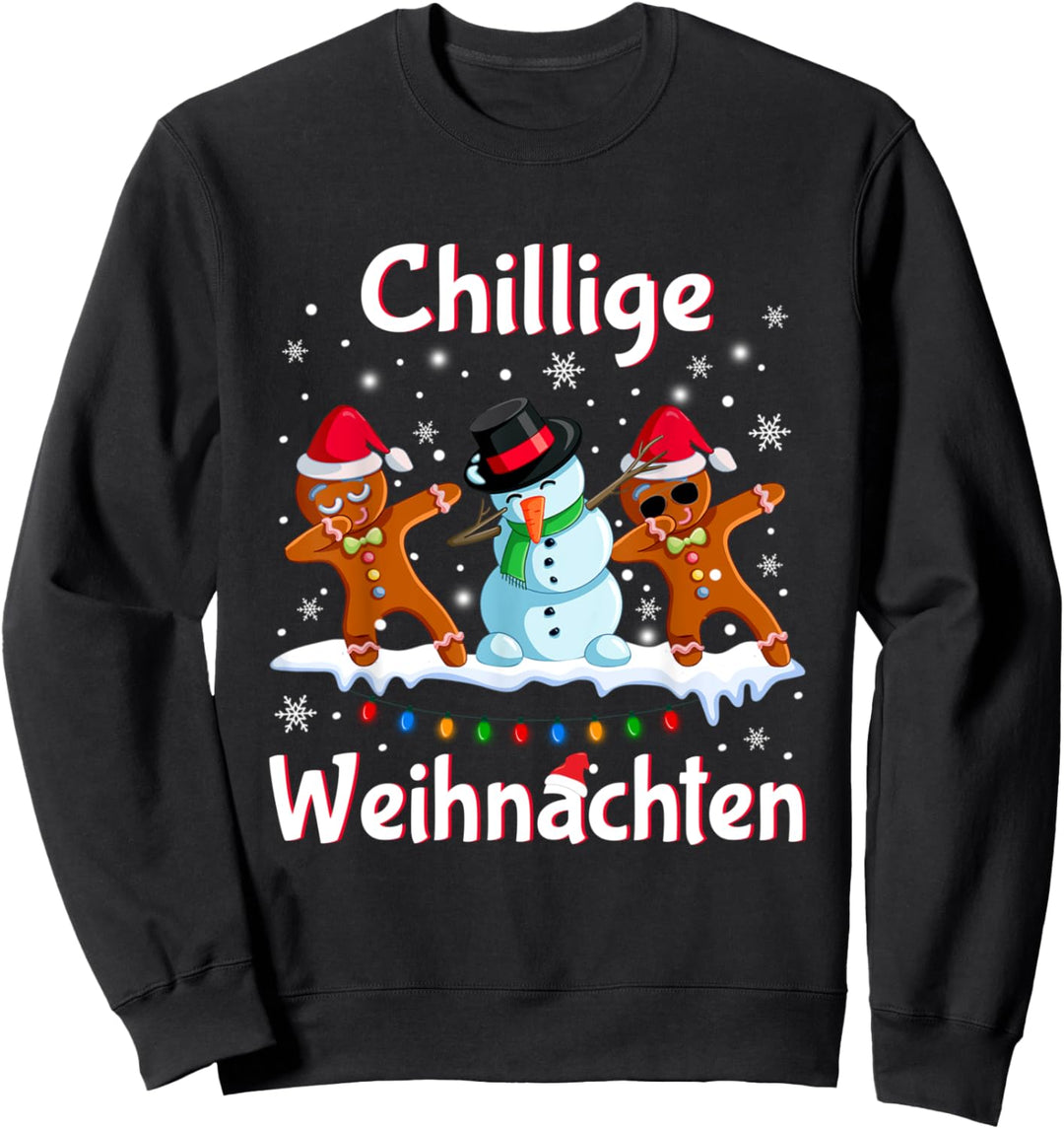 Weihnachtsoutfit Junge Mädchen Weihnachten Cooler Schneemann Sweatshirt