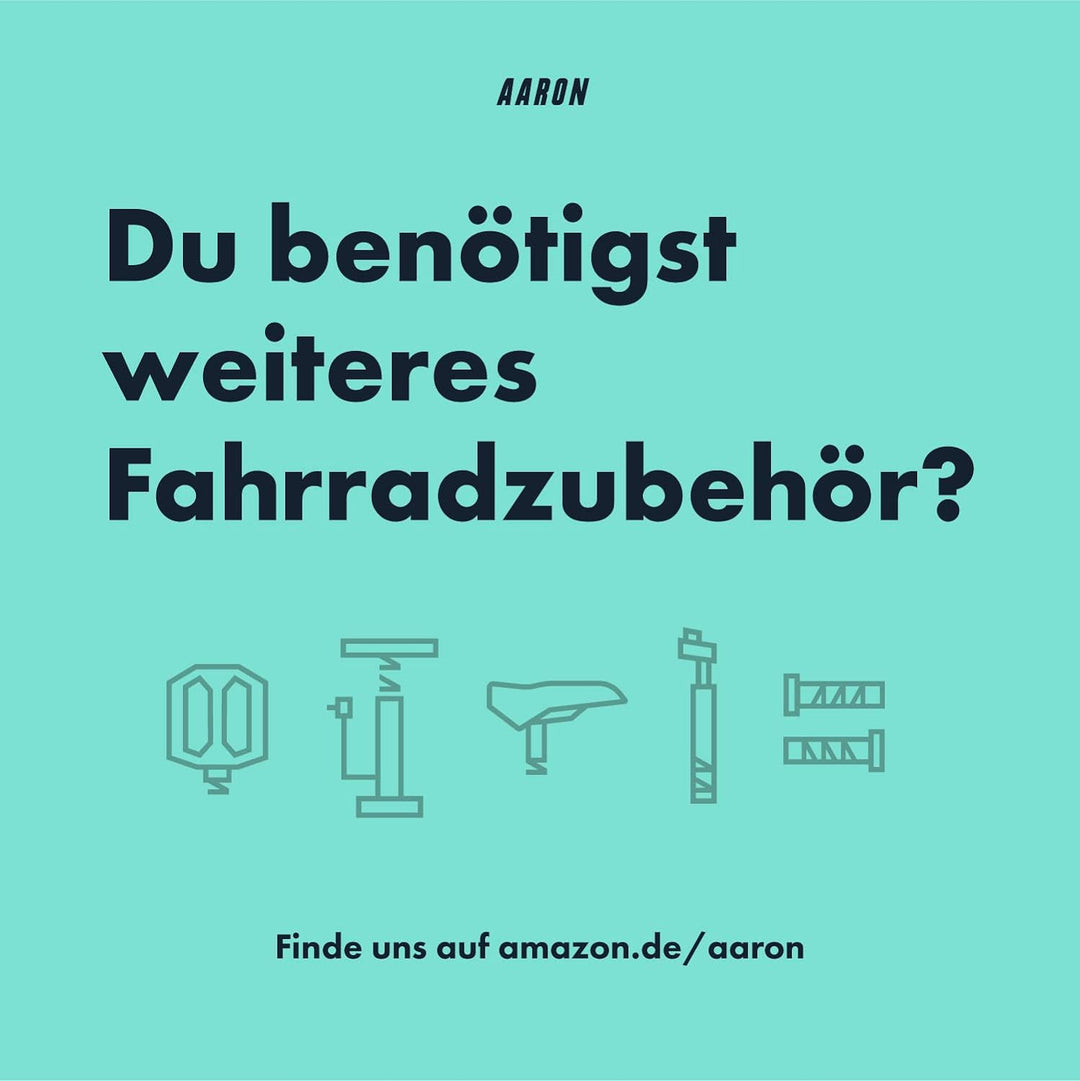 AARON Pocket One Mini Fahrradpumpe für alle Ventile - kompakte Luftpumpe passend für jeden Rahmen -