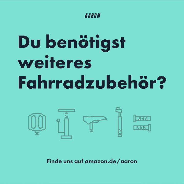 AARON Pocket One Mini Fahrradpumpe für alle Ventile - kompakte Luftpumpe passend für jeden Rahmen -