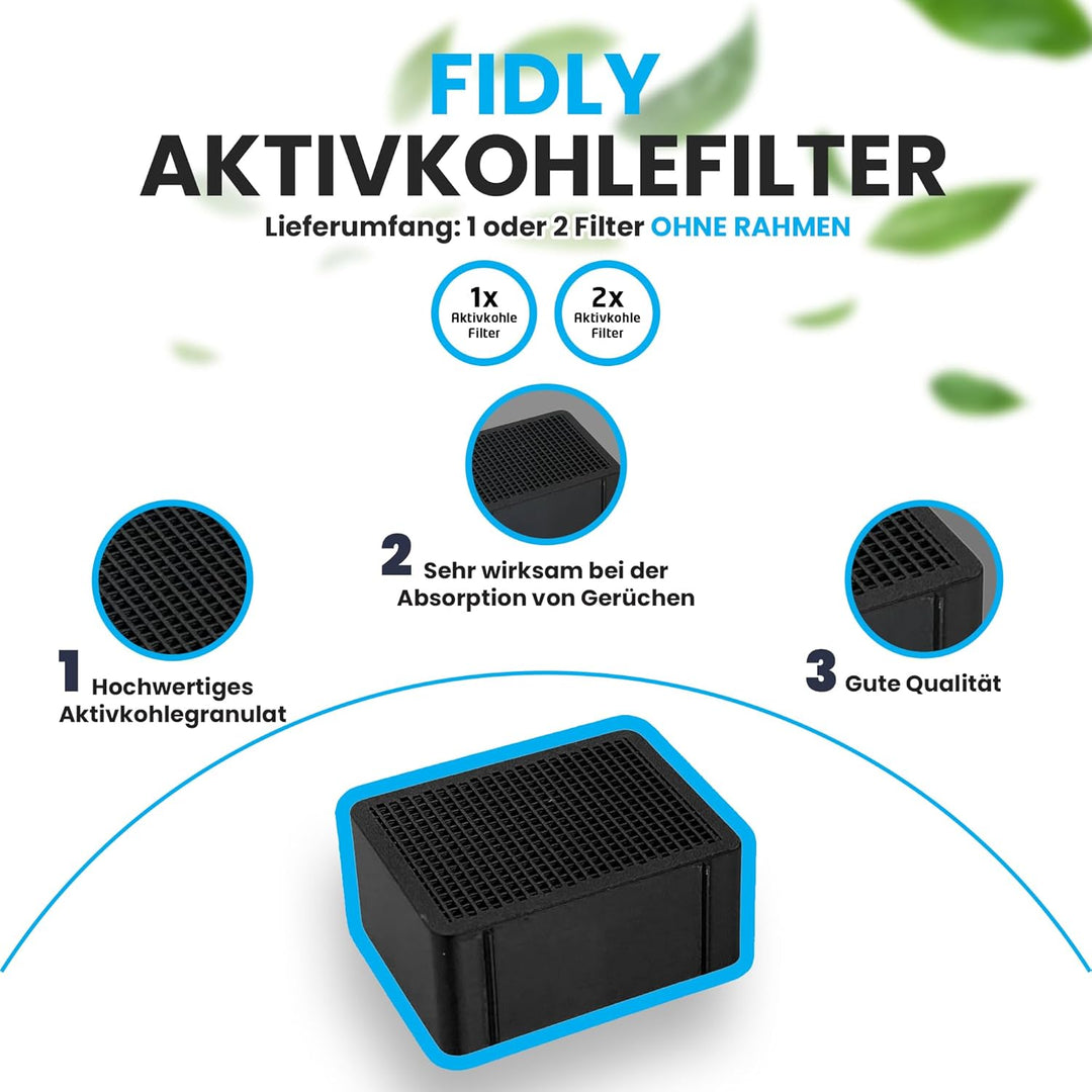 2x Aktivkohlefilter kompatibel mit Geberit DuoFresh – Ersatzfilter – Geruchsneutralisation, Geruchsf