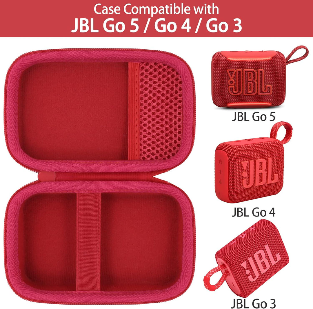 co2CREA Hart Reise Schutz Hülle Etui Tasche für JBL GO 5 /GO 4 /GO 3 tragbarer Bluetooth Lautspreche