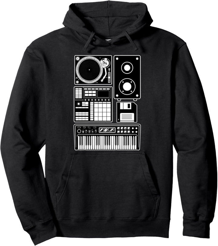 Funny Old School Hip Hop Rapper Beat Maker Rap Music Gift Pullover Hoodie