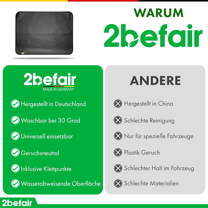 2befair Ladekantenschutz – Made in Germany, reissfester Schutz der Ladekante beim EIN- und Ausladen