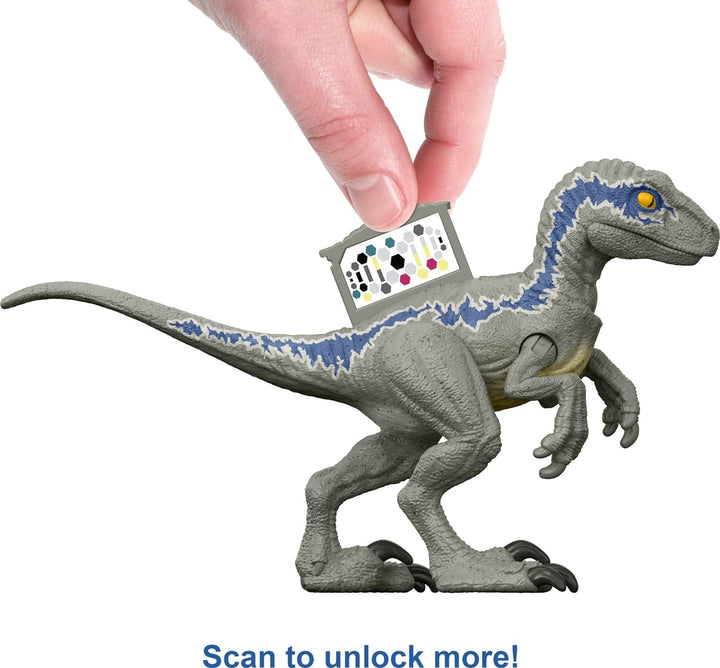 Jurassic World Dominion Human & Dino Pack Owen & Velociraptor Beta & Zubehör, authentische Actionfig