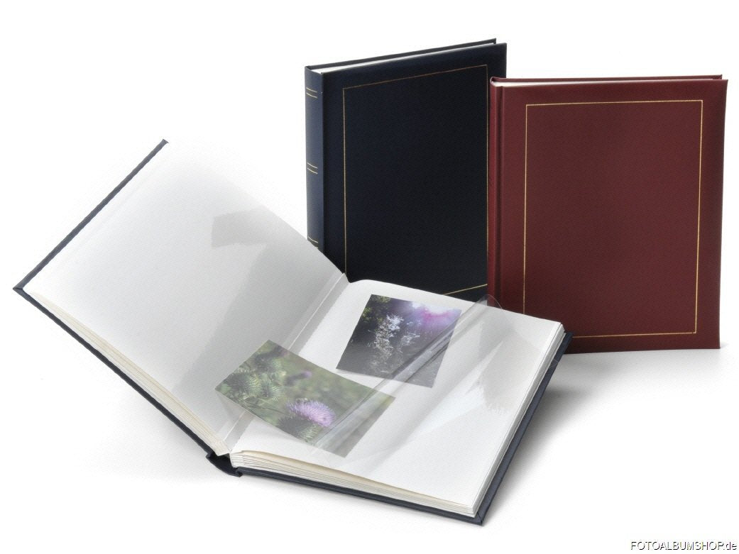 goldbuch 23380 Selbstklebealbum Firenze, 3 fach sortiert Blau, Weiss, Schwarz, Blau, Weiss, Schwarz