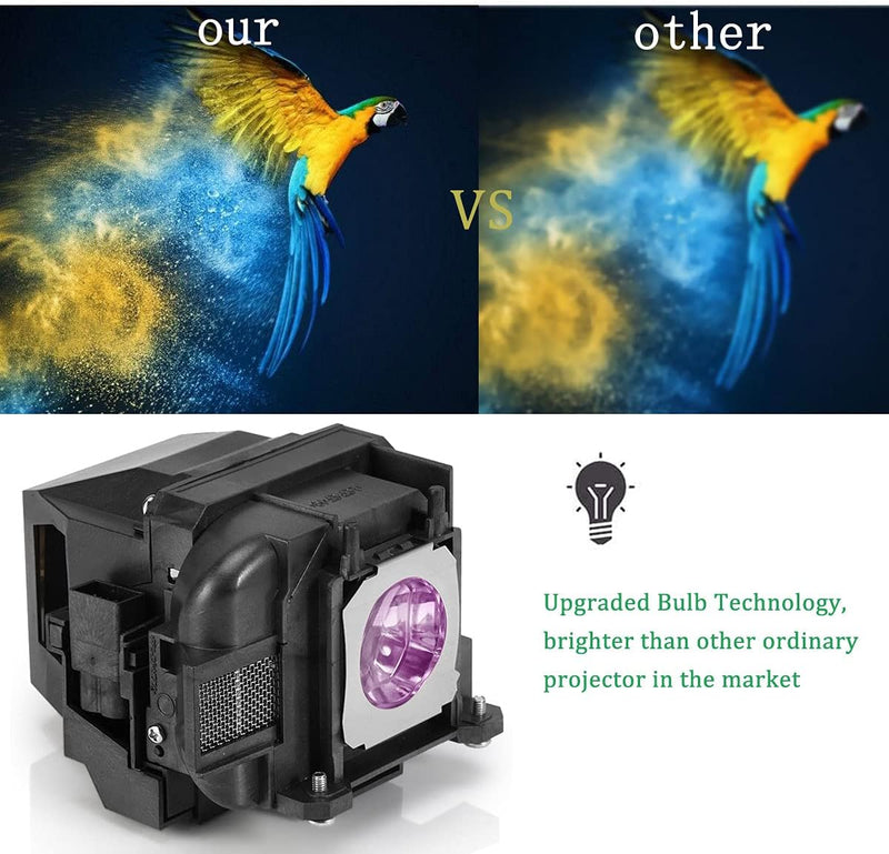 Aimdio Beamer Ersatzlampe für EPSON ELPLP88 EB-X27 EB-U32 EB-S27 EB-W31 EB-W29 EB-U32 EB-U04 EB-W04