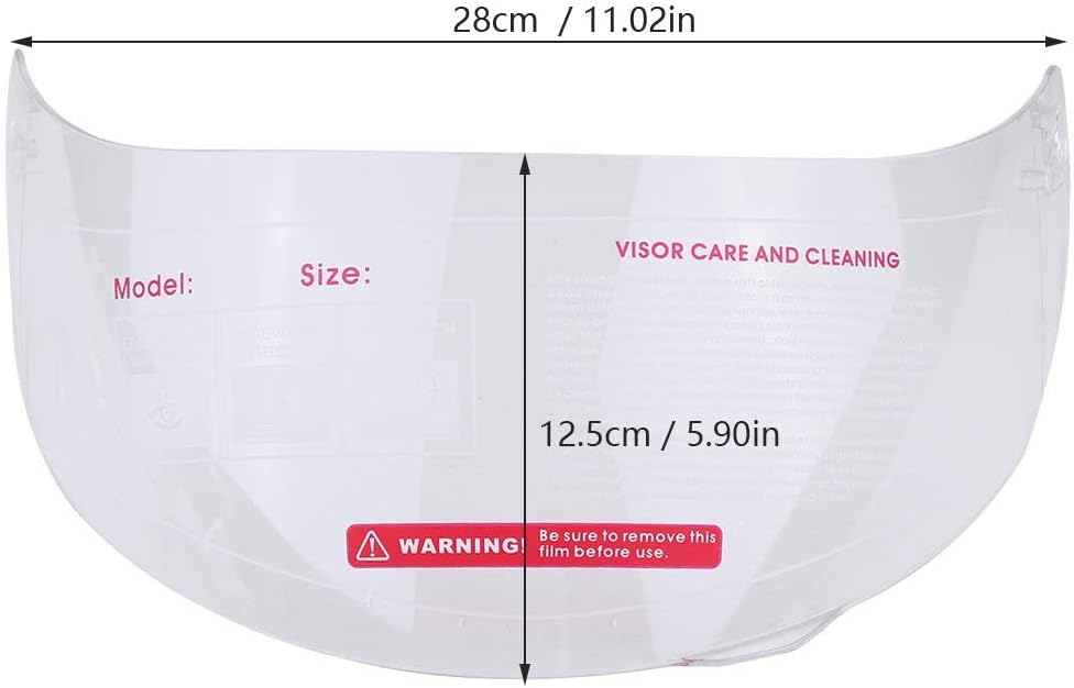Motorrad Helm Visier Lens Windschutzscheibe Ersatz für 316 902 AGV K5 K3SV transparent (nicht für K3
