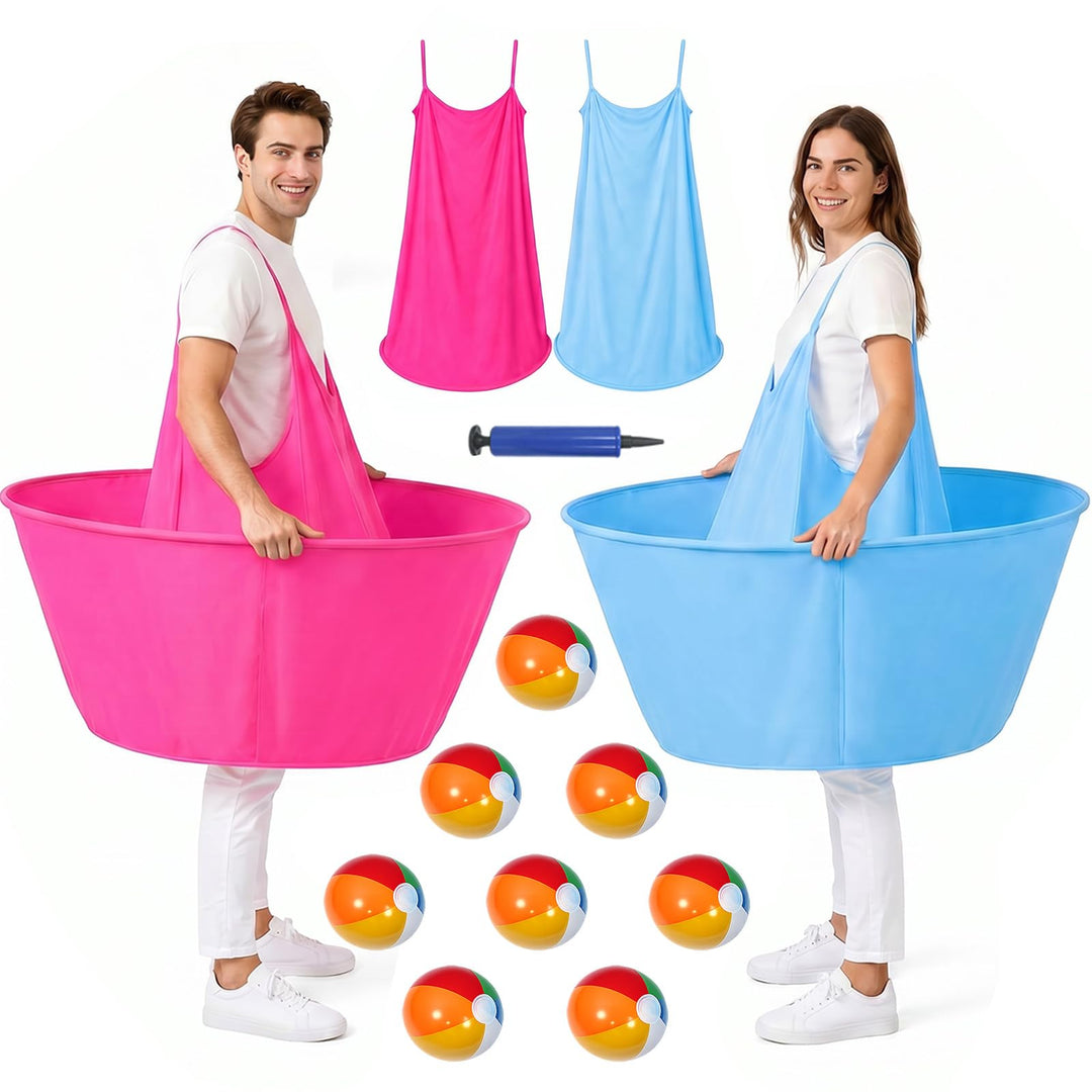 Granny Pants Gartenspiel 2er-Pack mit 8 Bällen, Gartenspiele Outdoor Spiele Wurfspiele für Erwachsen