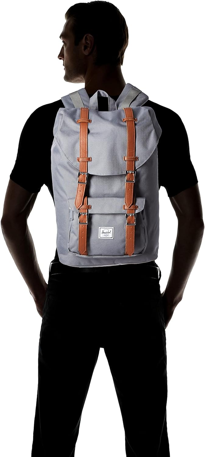 Herschel Little America Mid-Volume Backpack, 17 L Little America Mid Volume Grey, 12.5x28x36 CM (B x