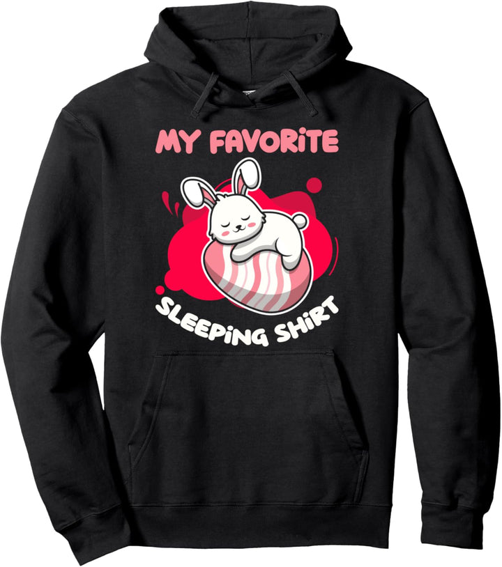 Schlafshirt Osterhase Pyjama Langschläfer Nachthemd Hase Pullover Hoodie