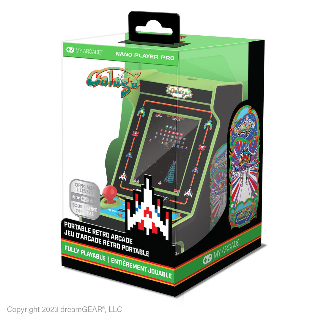 My Arcade DGUNL-4197 Galaga/Galaxian Nano Player Pro Tragbare Retro-Arcade (2 Spiele in 1)