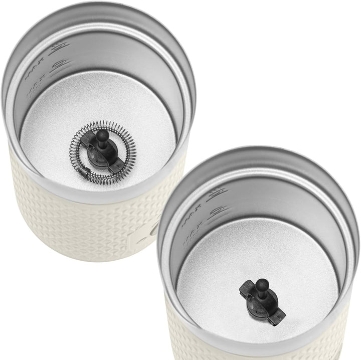 Adler - Elektrischer Milchaufschäumer 300 ml - 4 Funktionen - Milchschaum Maker für Cappuccino und L