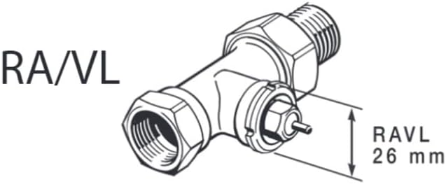 Danfoss Aero RAVL click, Thermostatkopf mit eingebautem Sensor, 26 mm Halsdurchmesser NEU 015G4550,