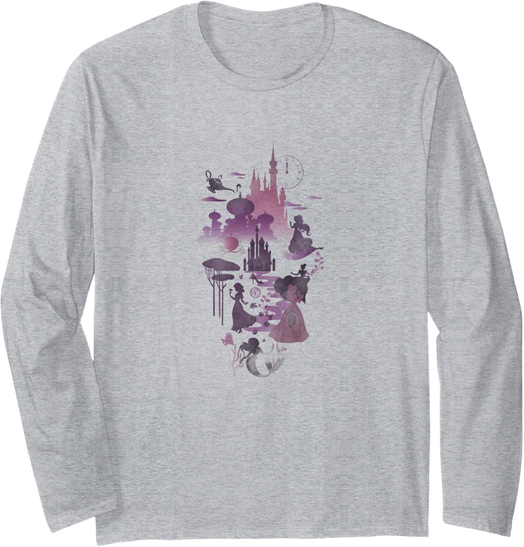 Disney Princess Collage Poster Langarmshirt