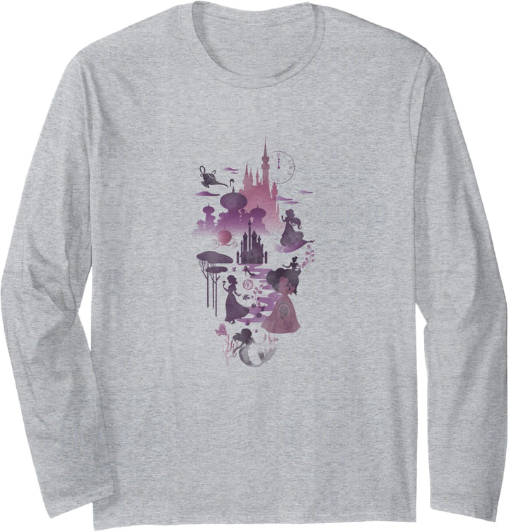 Disney Princess Collage Poster Langarmshirt