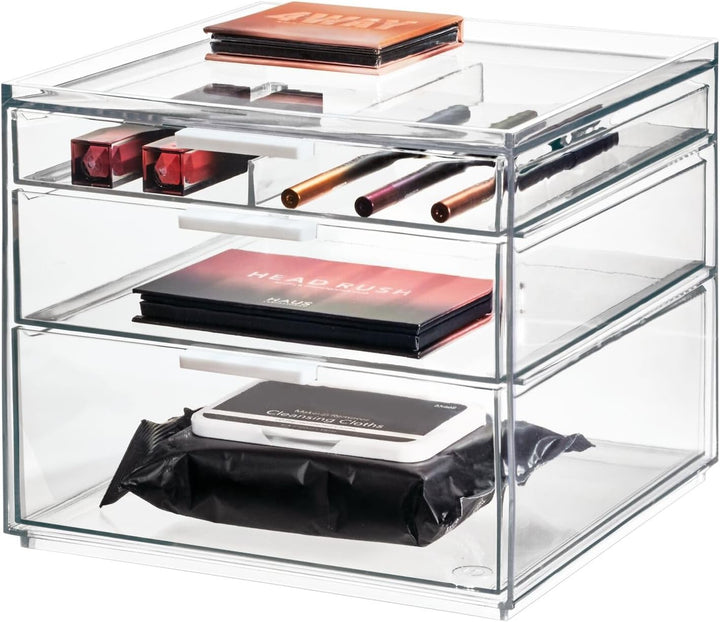 iDesign Make-up Organizer, Schmink Aufbewahrung mit 3 Schubladen aus der Signature Series by Sarah T