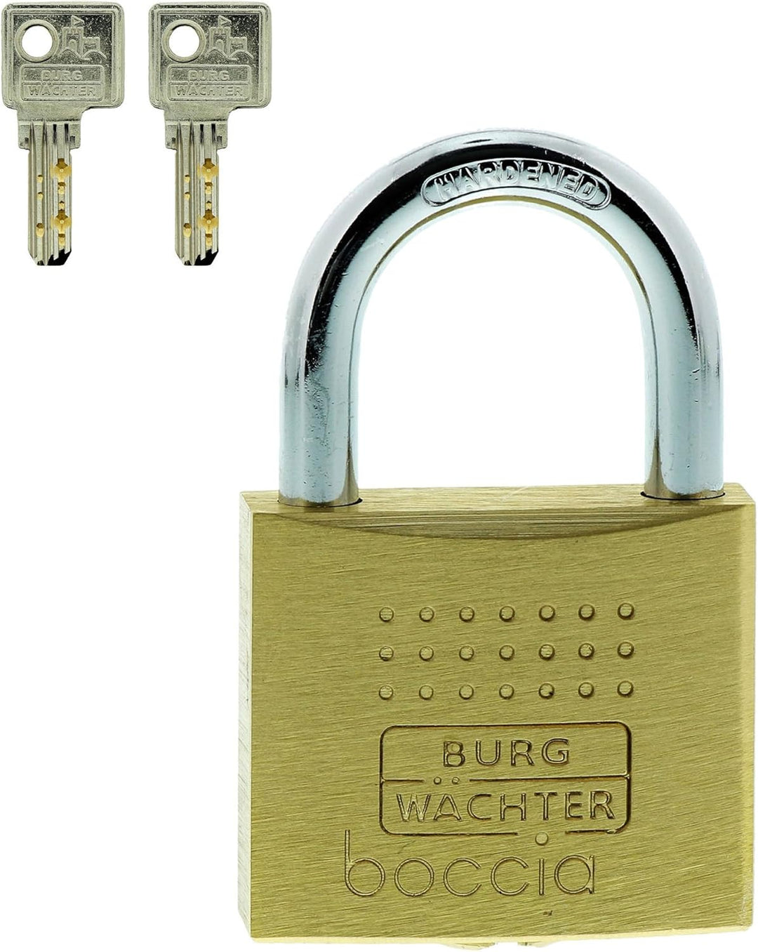 Burg-Wächter Vorhängeschloss, Boccia 450 60 SB, Inkl. 1 Schlüssel, Bügelstärke: 9,5 mm 60 mm, 60 mm