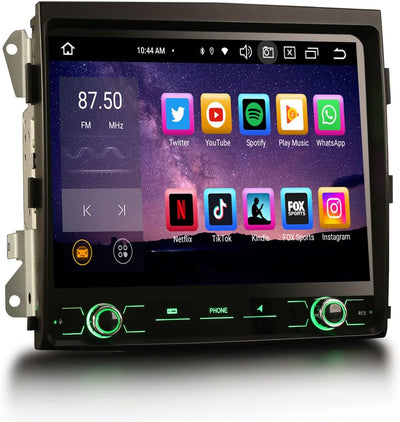 Erisin 8.4 Zoll Android 10.0 8-Kern Autoradio Mit GPS Navi für Porsche Cayenne 2010-2017 Unterstützt