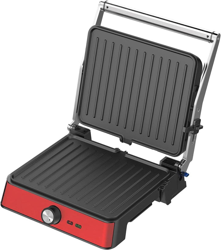 Westinghouse Retro Kontaktgrill mit 180°-Öffnung, Sandwichmaker mit Cool-Touch Griff & Höhenverstell