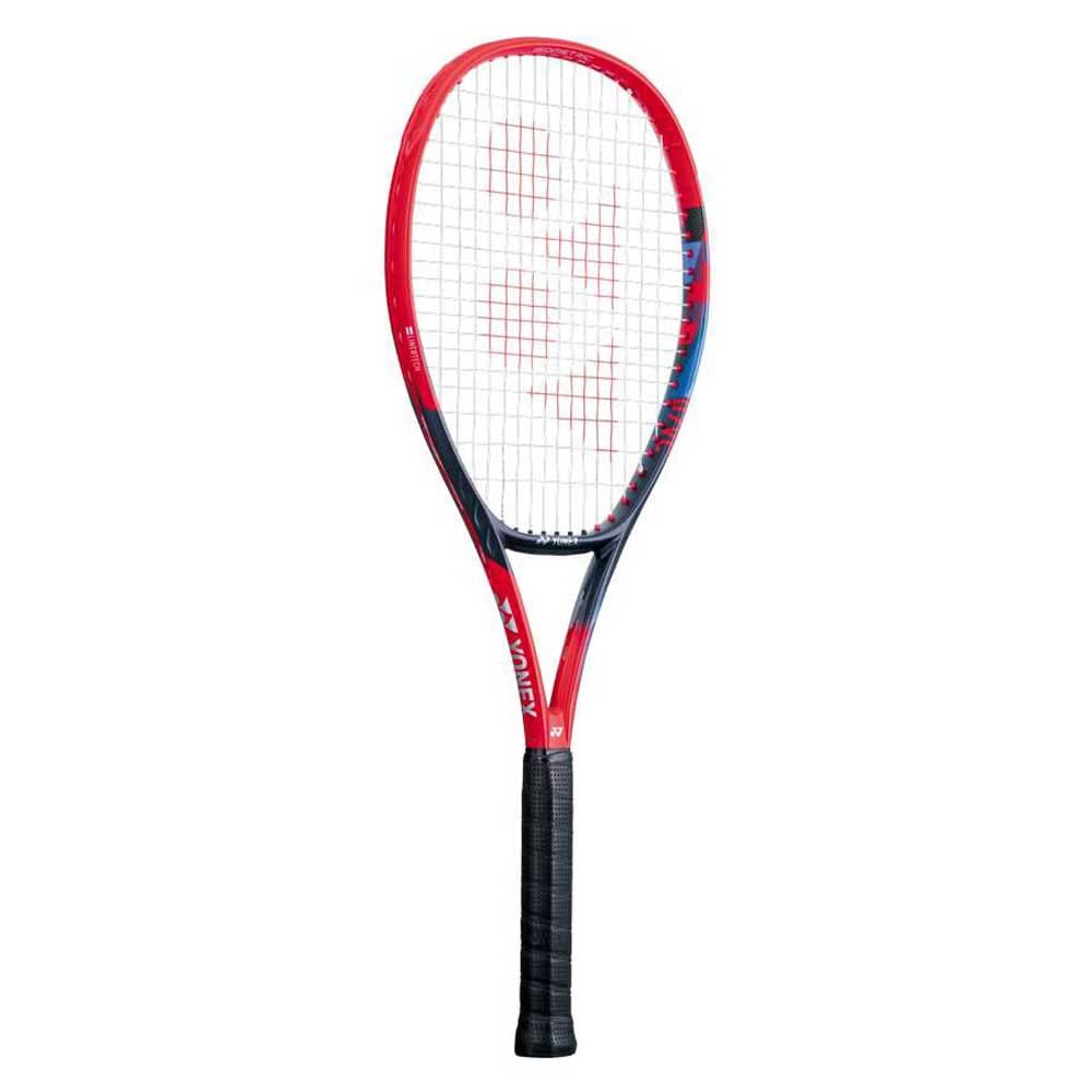 YONEX Vcore 100 (300G) Scarlet unbesaitet 300g Tennisschläger Turnierschläger Rot - Blau, 3