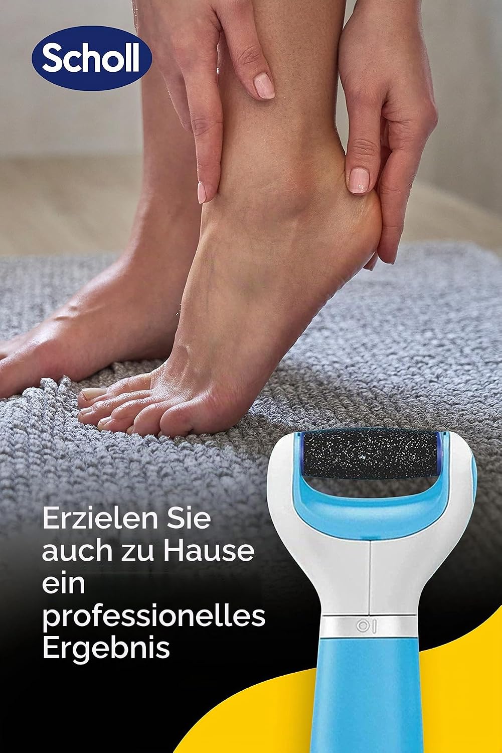 Scholl Velvet Smooth, professionelle Rolle für Pediküre mit Diamantkristallen, elektrische Feile für