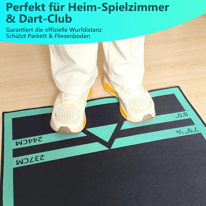 Profi Dartteppich mit präziser Oche-Linie