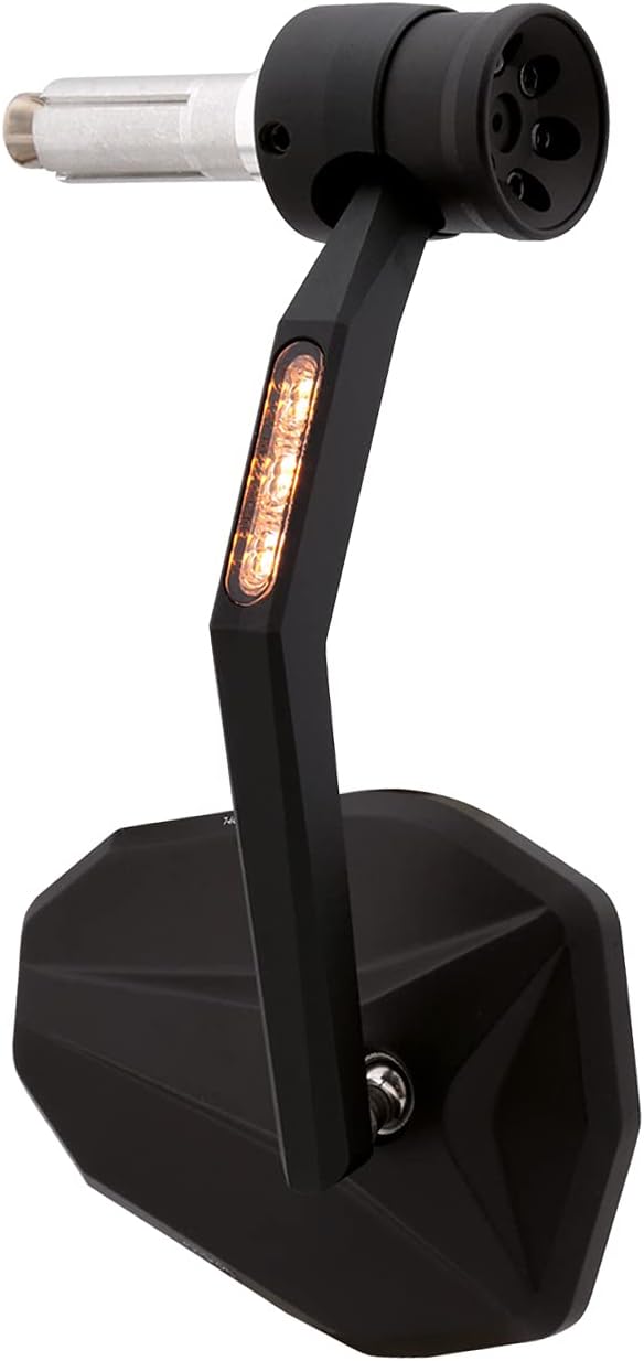 HIGHSIDER Victory Rim Motorrad Lenkerendenspiegel mit LED Blinker/Positionslicht, E-geprüft (Stück)