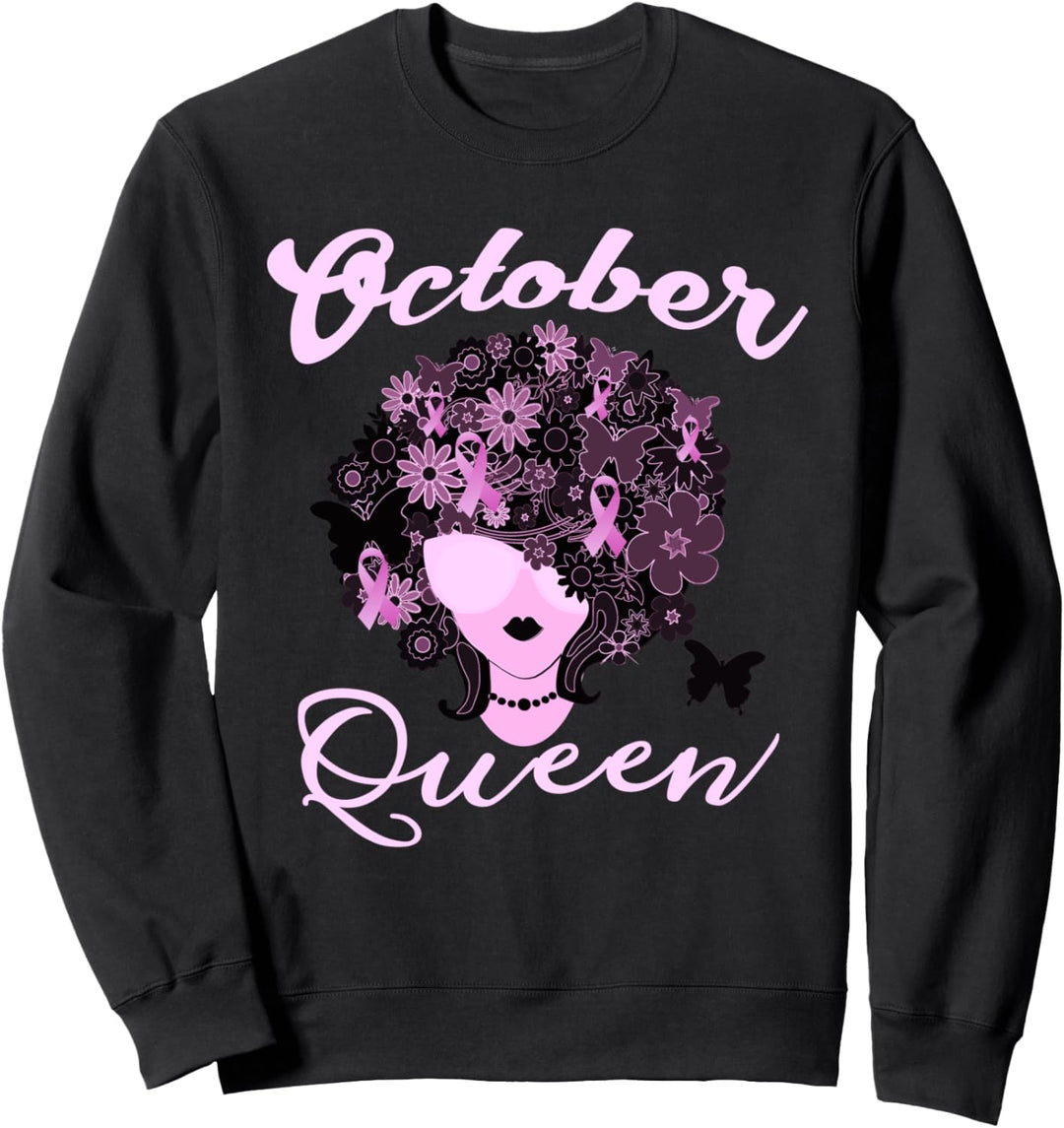 In October We Wear Pink Woman Breast Cancer Awareness Sweatshirt