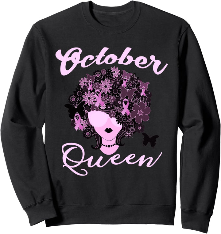 In October We Wear Pink Woman Breast Cancer Awareness Sweatshirt