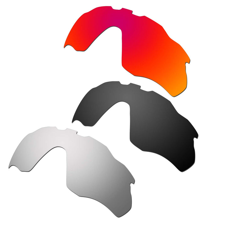 HKUCO verstärken Männer Ersatzgläser für Oakley Radar Pace Rot/Schwarz/Titan Sunglasses
