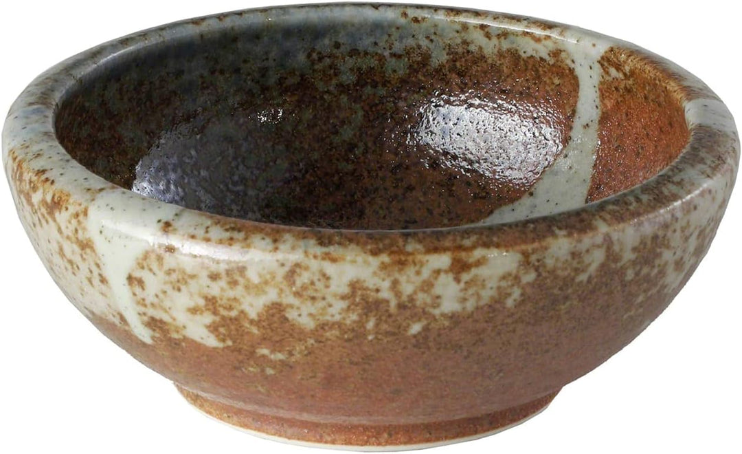 Wazakura Minoyaki Serie Kleine Runde Glasierte Ikebana Blumenvase, Made in Japan, Handbemalte Kerami