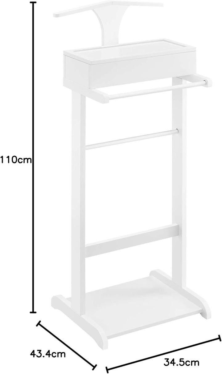 [en.casa] Herrendiener Lulboll Stummer Diener mit Kleiderbügel und Hosenhalter Schlafzimmer Kleiders