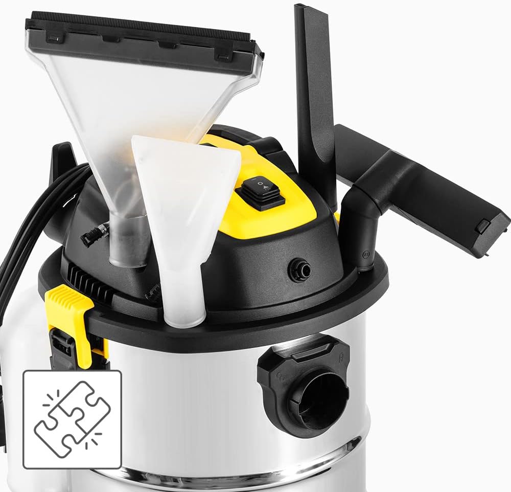 TROTEC Waschsauger, Nass- und Trockensauger VC 1200W Staubsauger 4-in-1 Mehrzwecksauger mit Waschsau