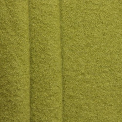 Stoffkontor Walkloden Wollstoff Stoff - Meterware, Farbe Lind-Grün - zum Nähen von Bekleidung, Decke
